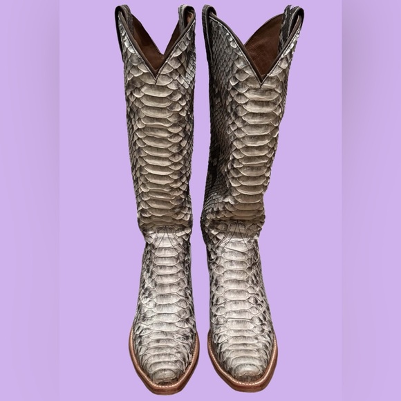 Idyll Wind REAL snakeskin cowboy boots 7.5 - Picture 2 of 5